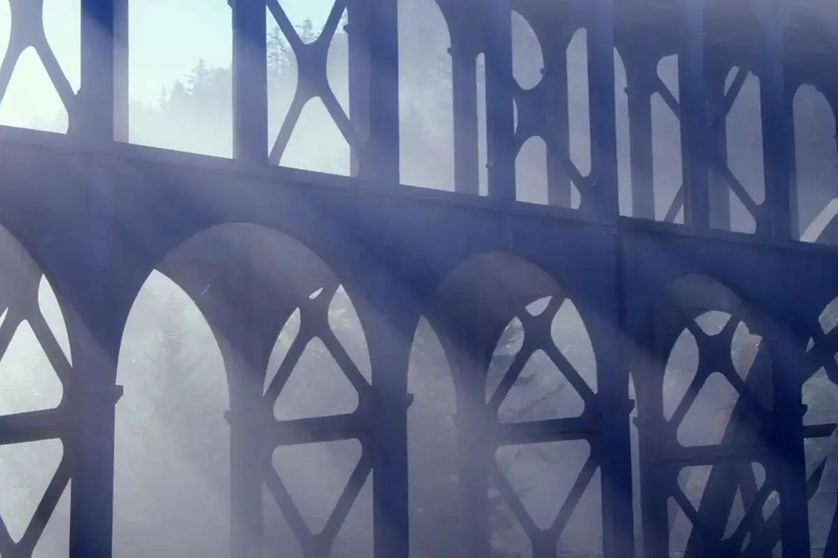 2000s Cape Creek Bridge Fog Wall Art