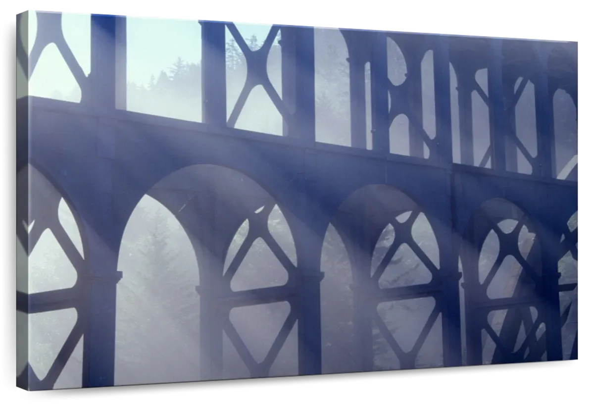 2000s Cape Creek Bridge Fog Wall Art