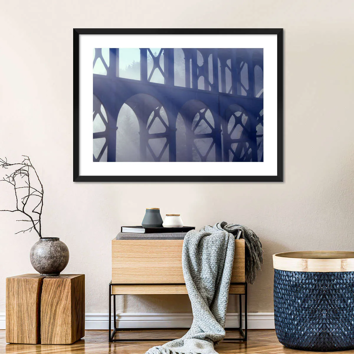 2000s Cape Creek Bridge Fog Wall Art