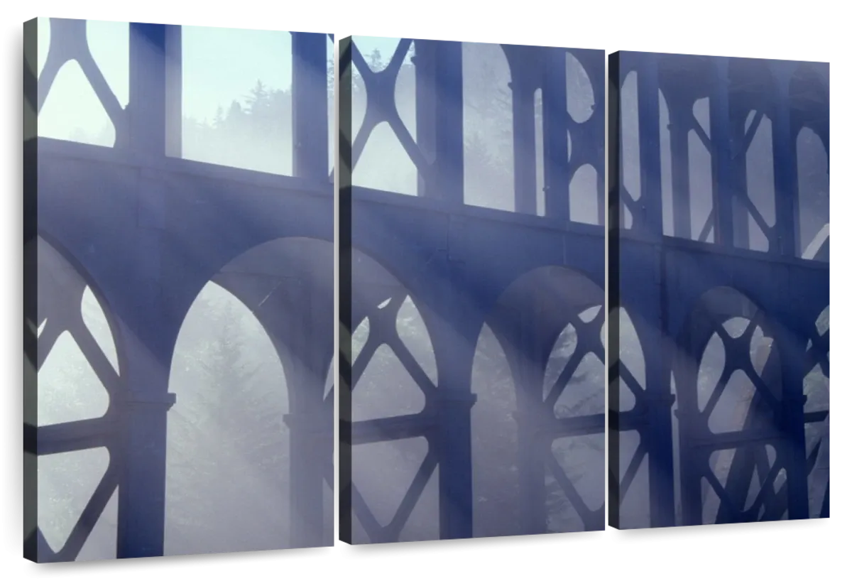 2000s Cape Creek Bridge Fog Wall Art