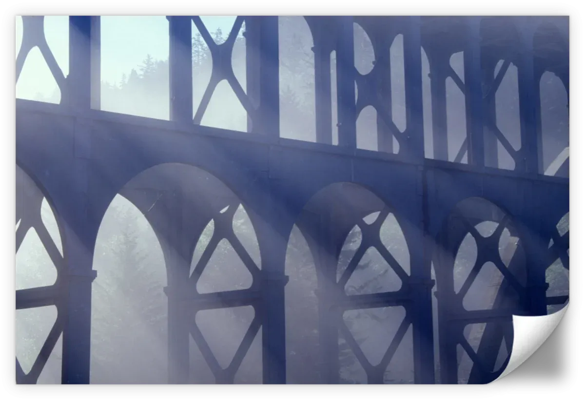2000s Cape Creek Bridge Fog Wall Art