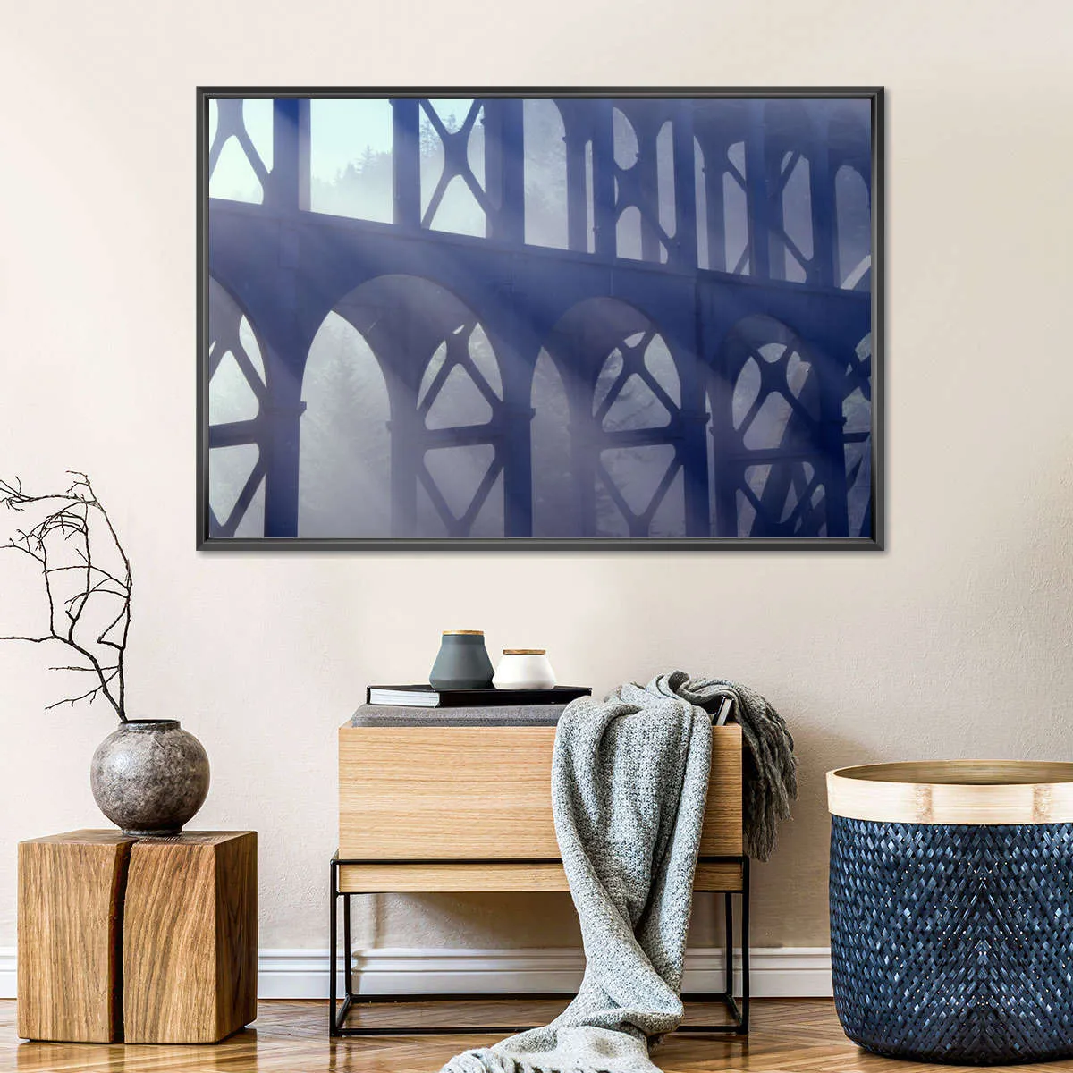 2000s Cape Creek Bridge Fog Wall Art