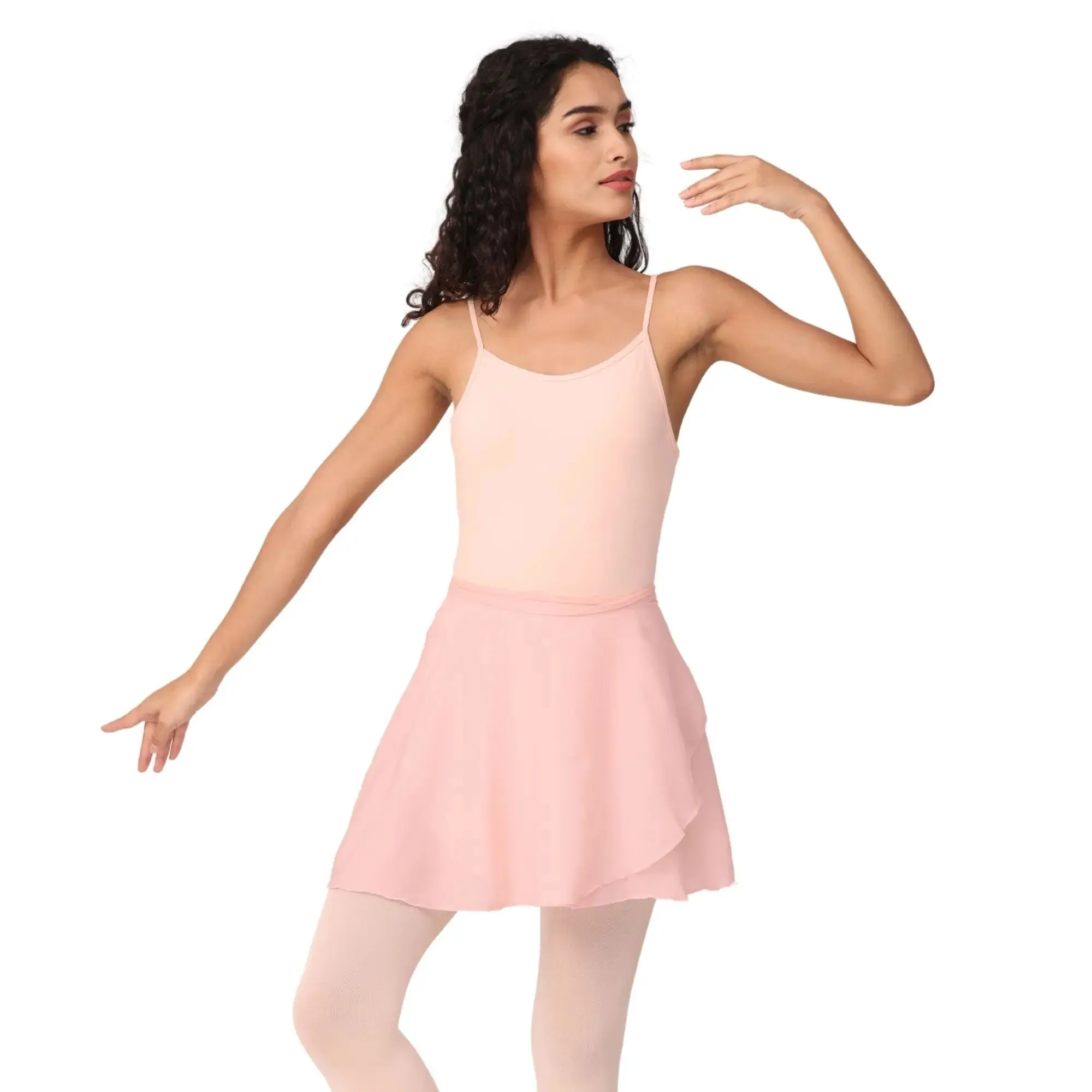 3 Piece Set: Camisole Leotard with wrap around Skirt and Tights
