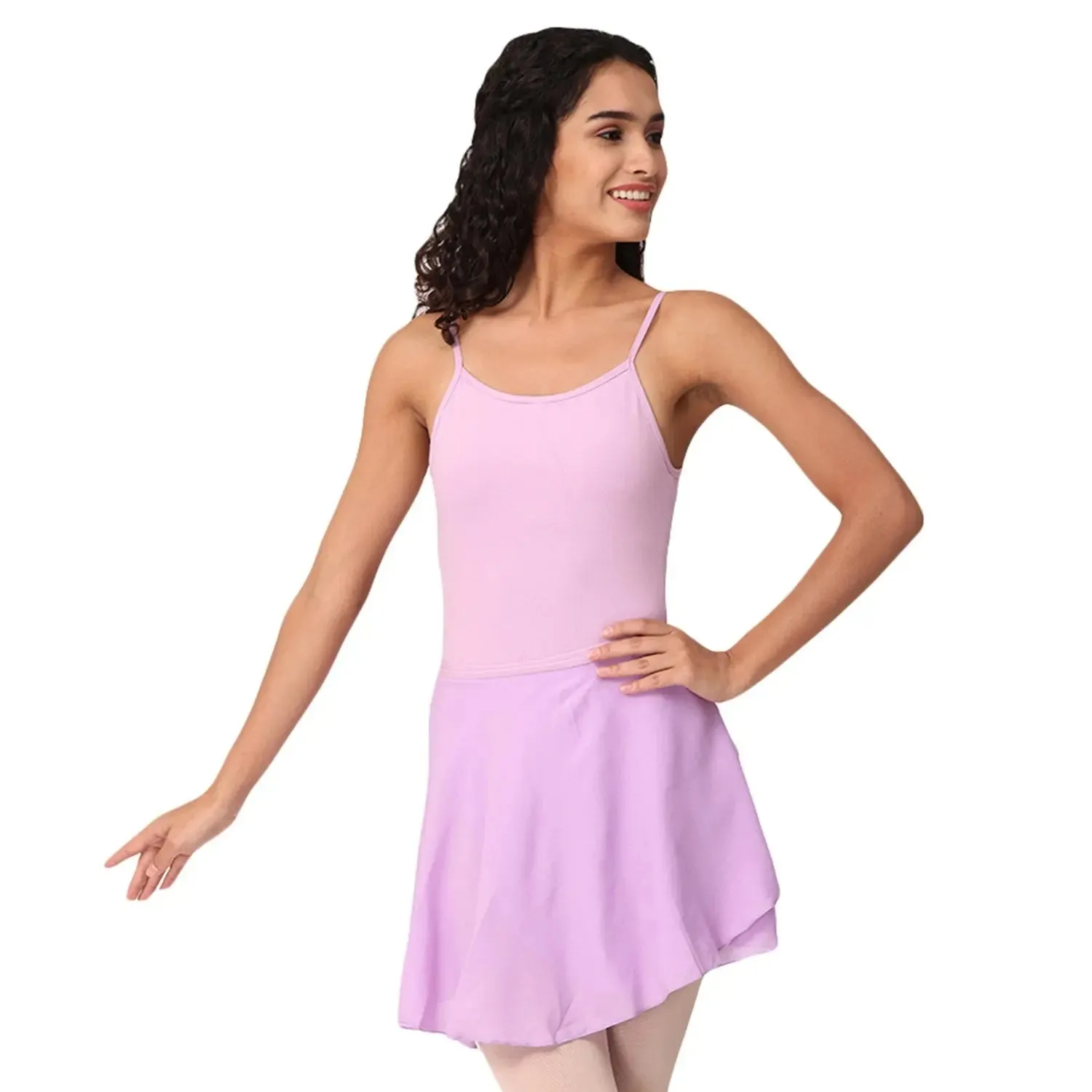 3 Piece Set: Camisole Leotard with wrap around Skirt and Tights