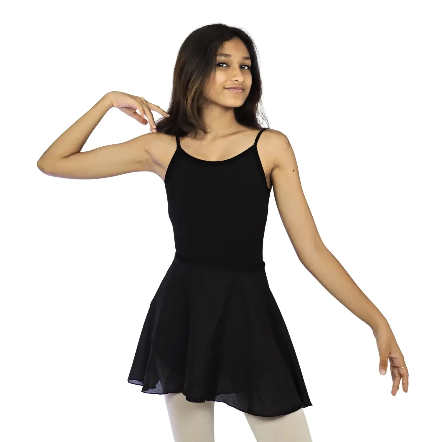 3 Piece Set: Camisole Leotard with wrap around Skirt and Tights