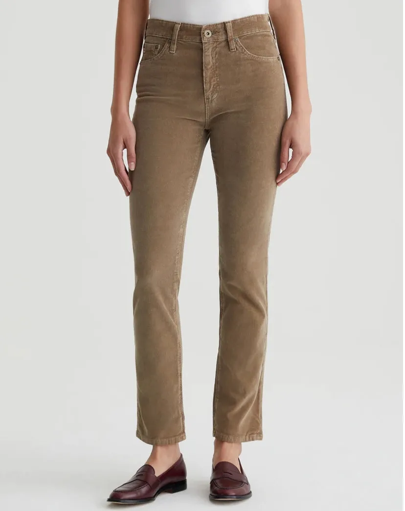 AG Mari Corduroy High rise Slim leg Wild Mushroom