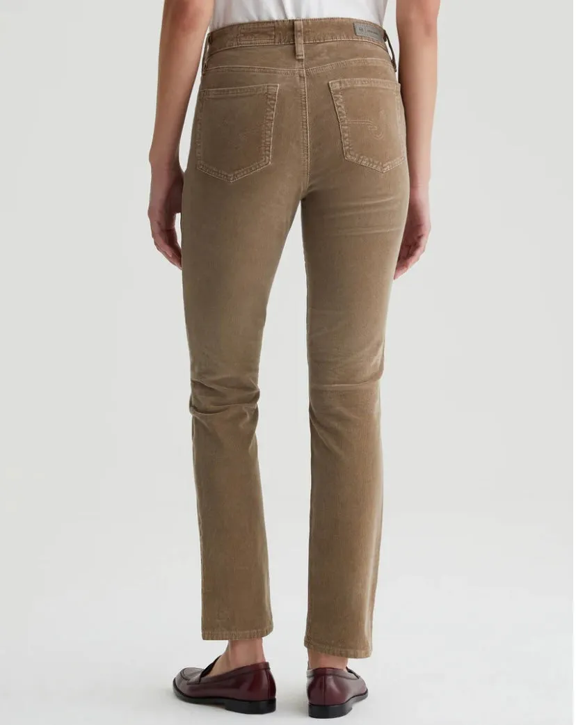 AG Mari Corduroy High rise Slim leg Wild Mushroom