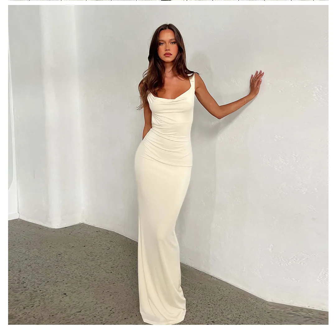 Cami Dress Sexy Sleeveless Backless Slim Fit Dress