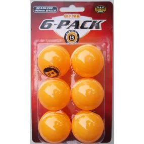 CAPE SALES - Ping Pong Balls Orange - 6 Balls
