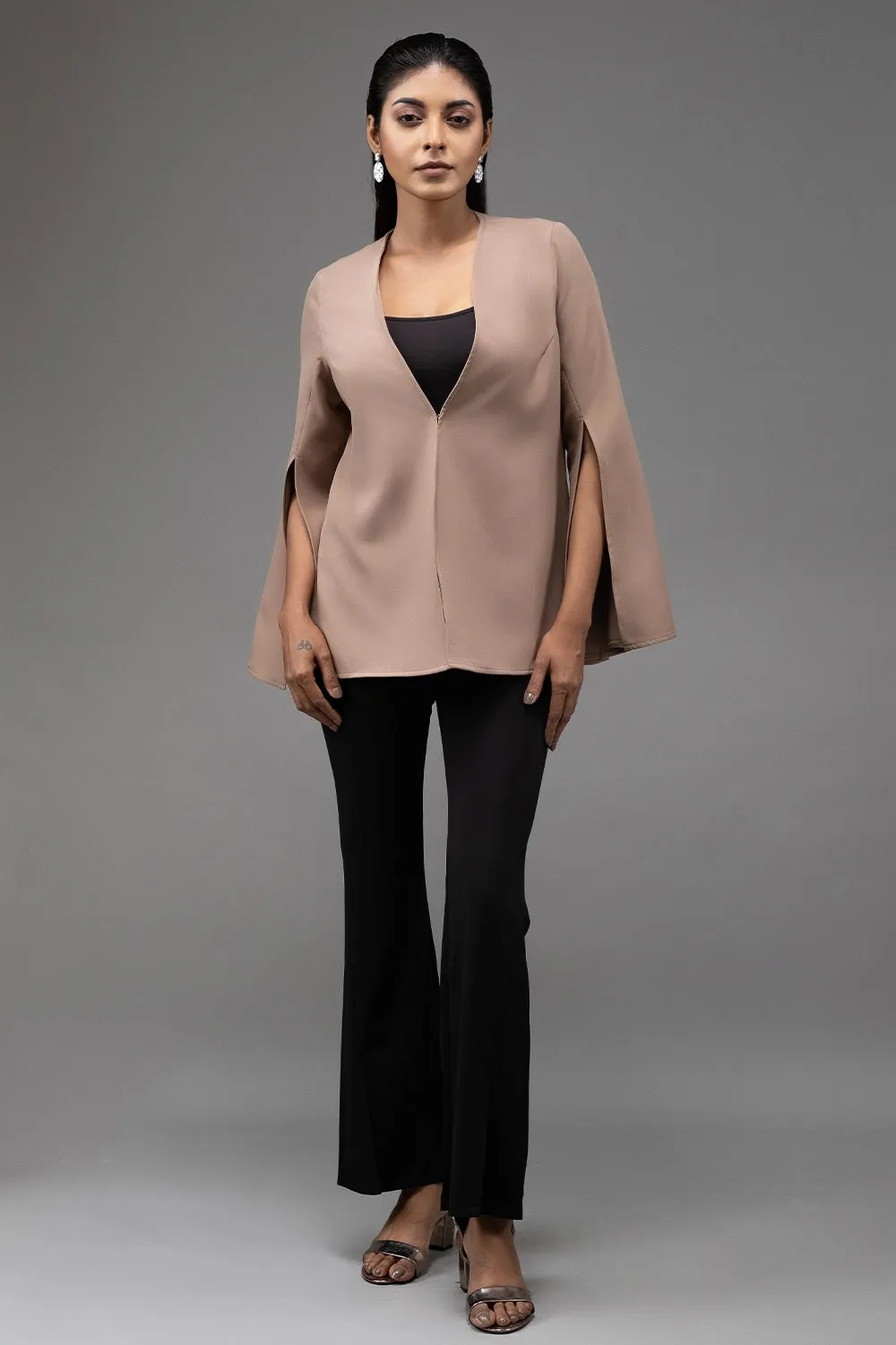 Cape Sleeved Coat