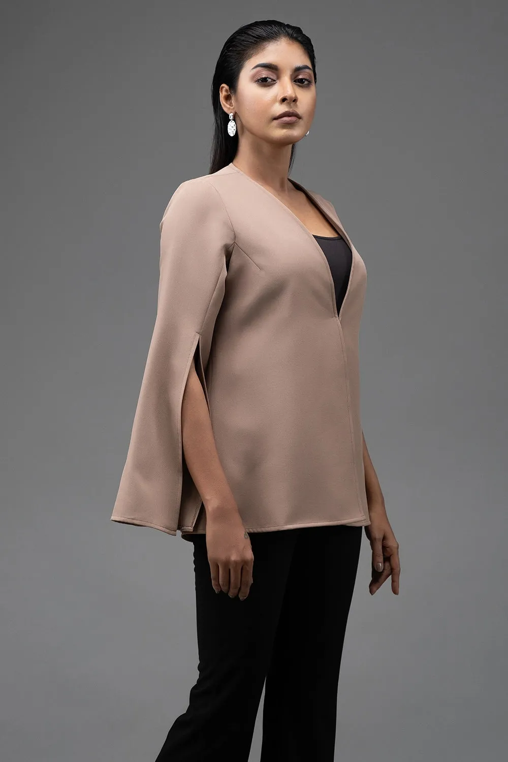 Cape Sleeved Coat