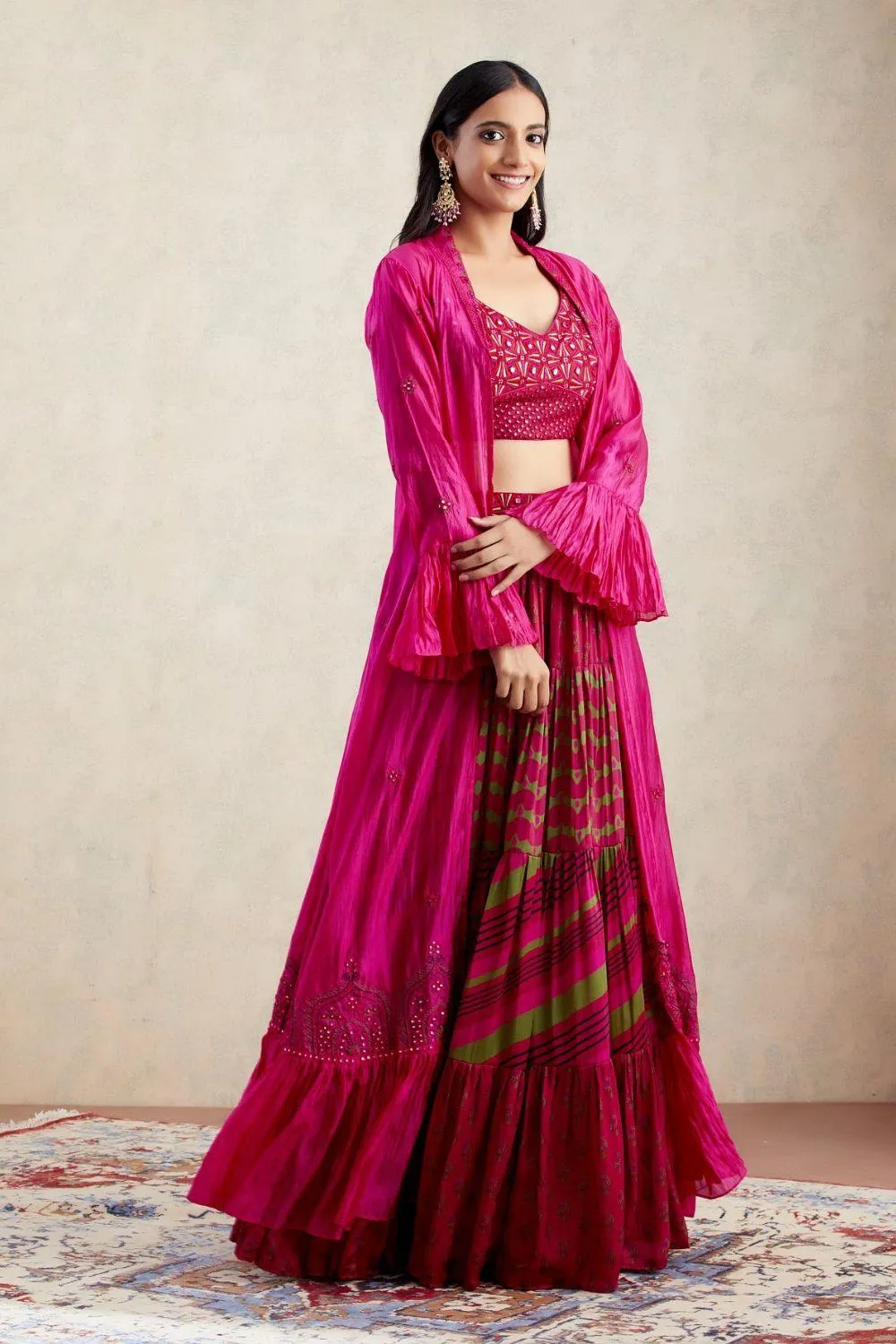 Cape with Skirt Set
