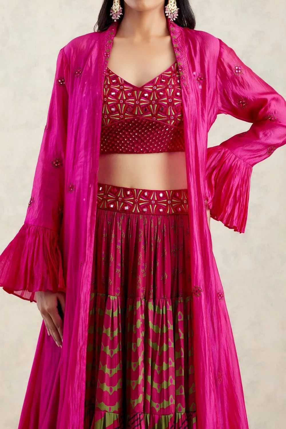 Cape with Skirt Set