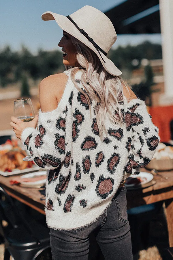Chic Season Ultra Soft Leopard Sweater in Cream