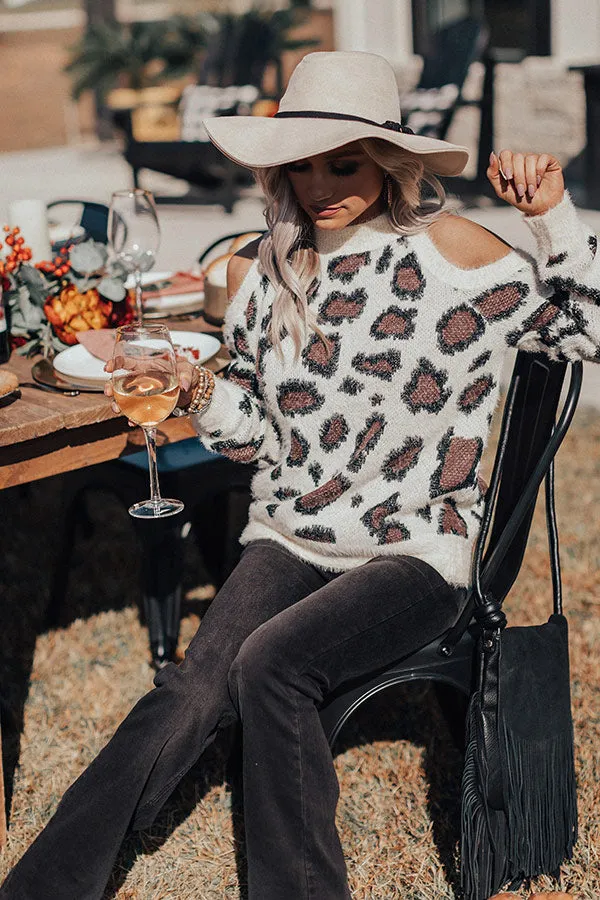 Chic Season Ultra Soft Leopard Sweater in Cream