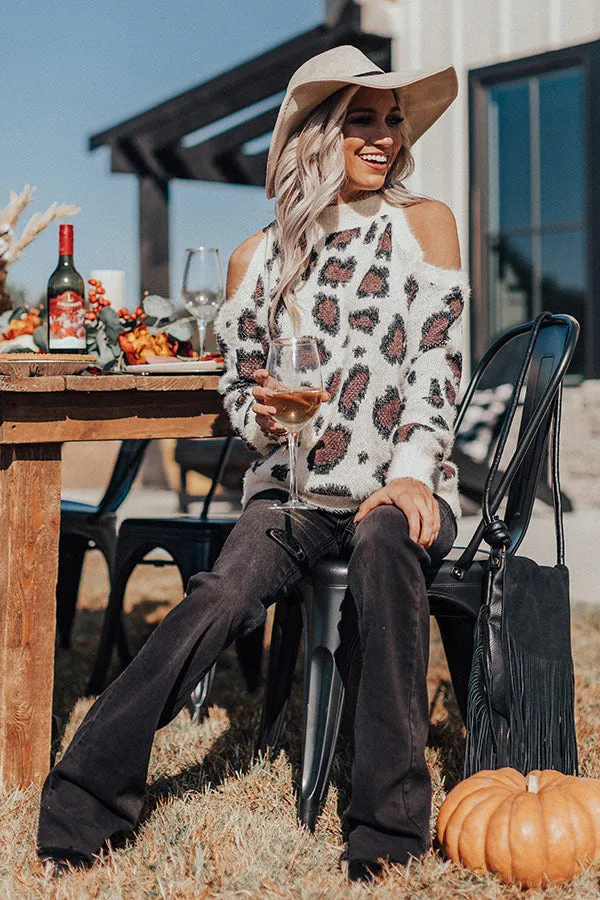 Chic Season Ultra Soft Leopard Sweater in Cream