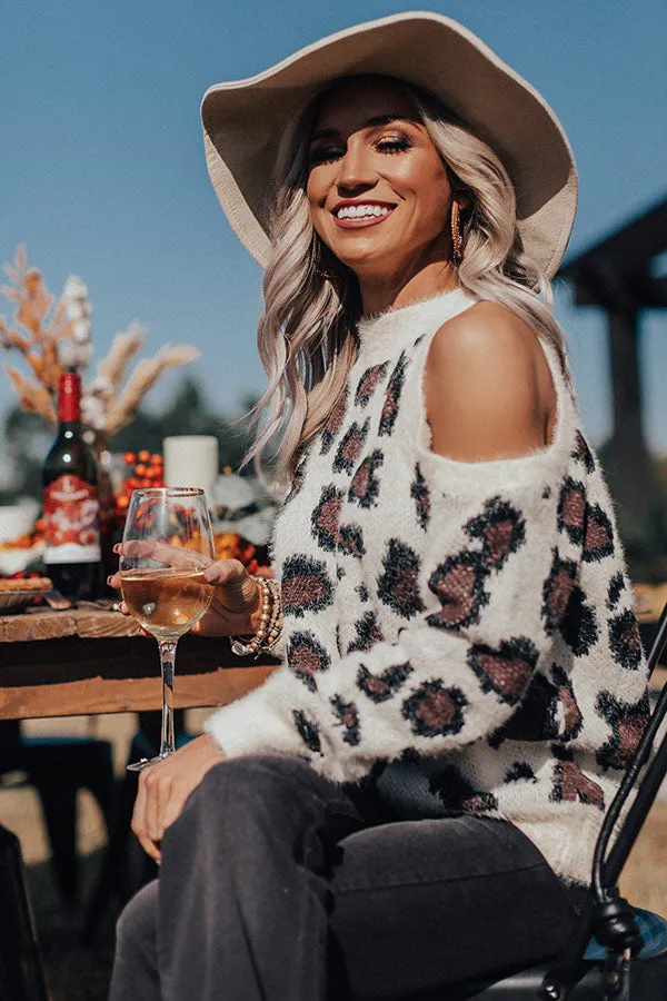 Chic Season Ultra Soft Leopard Sweater in Cream