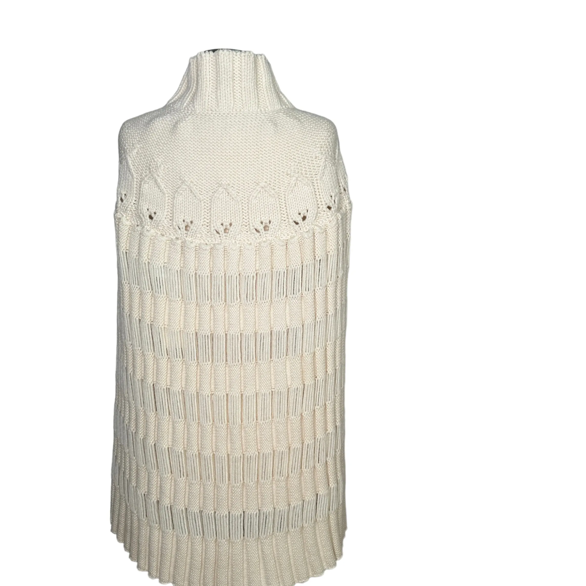 Cream Virgin Poncho - M