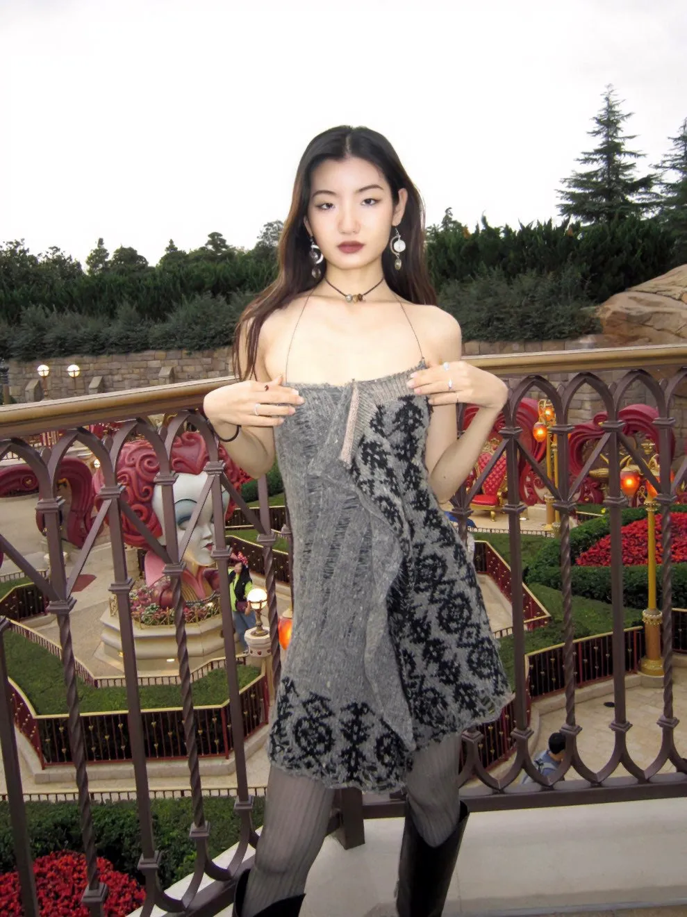 Cute Hobo Style Knit Dress   Sleeve Set