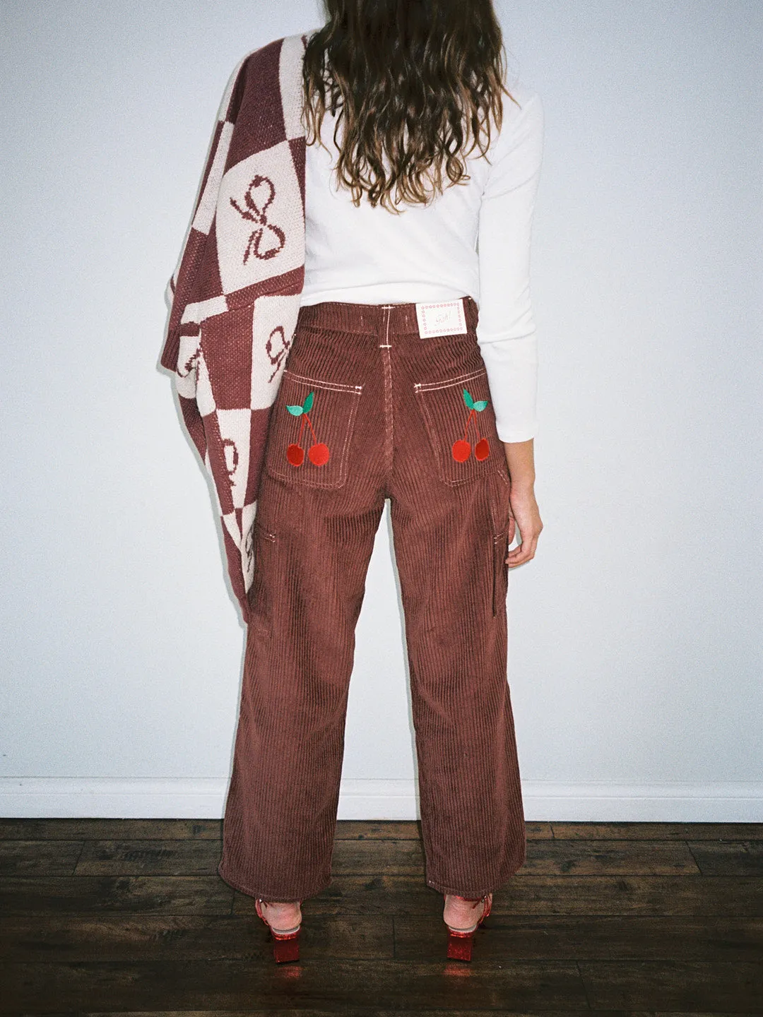 Dylan Pant - Chocolate/Cherries