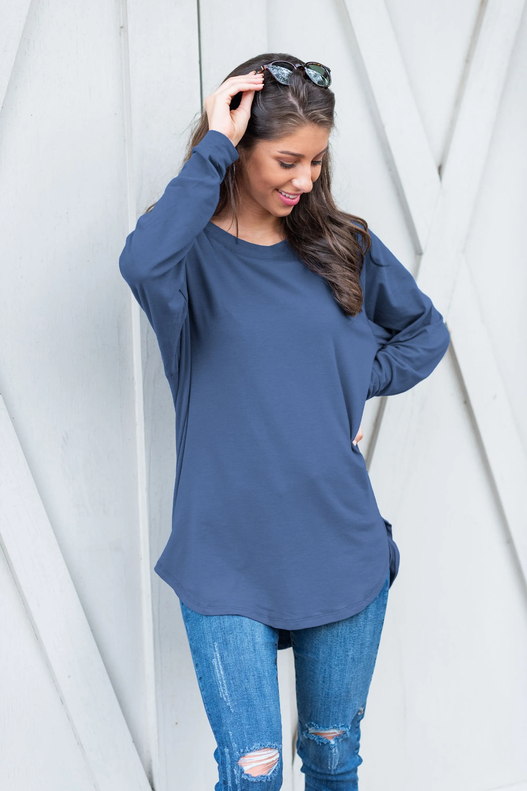 Easy Like Sunday Denim Blue Tunic