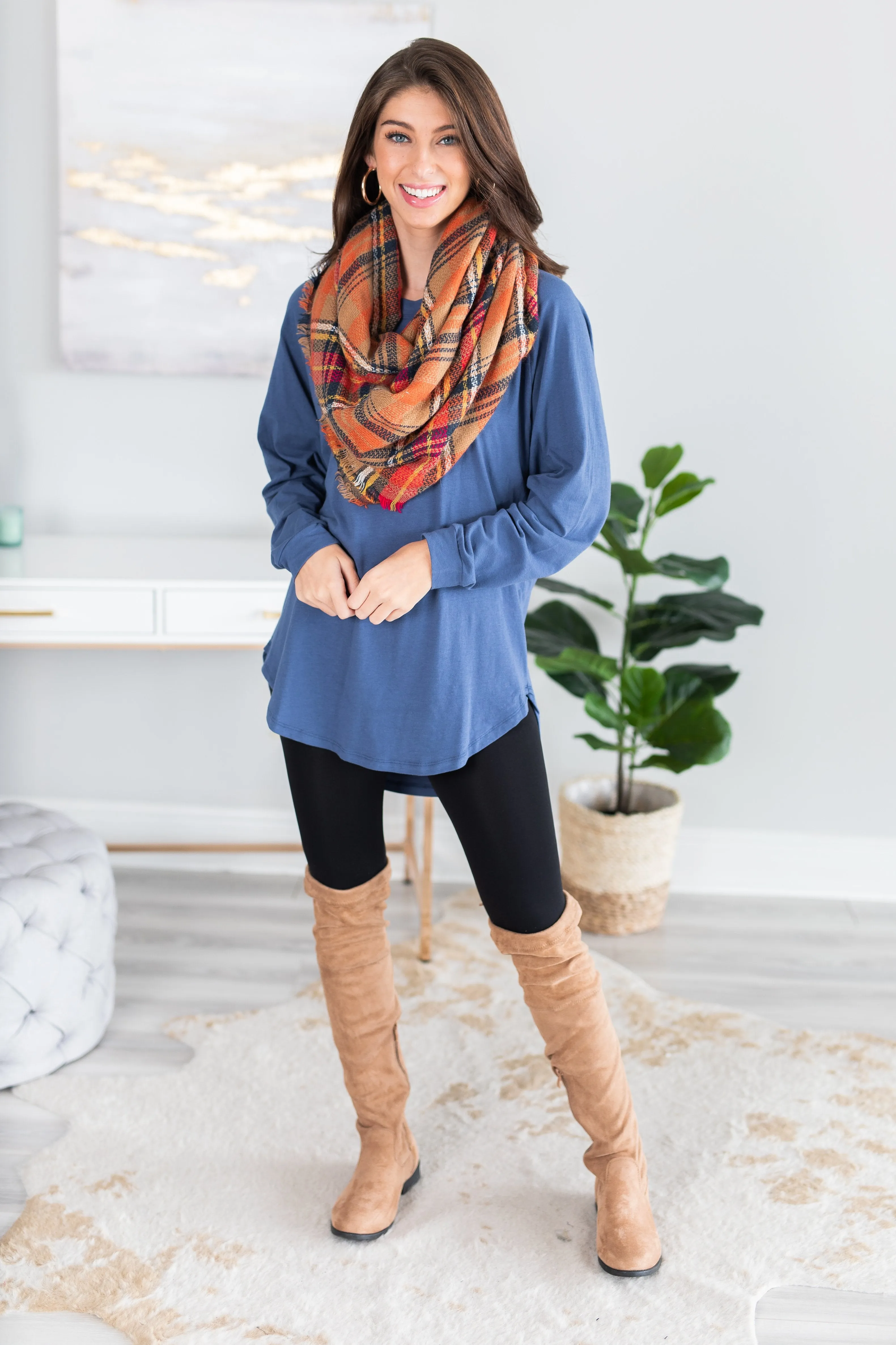 Easy Like Sunday Denim Blue Tunic