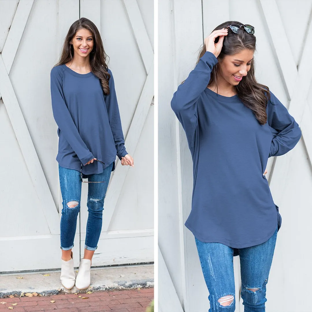 Easy Like Sunday Denim Blue Tunic