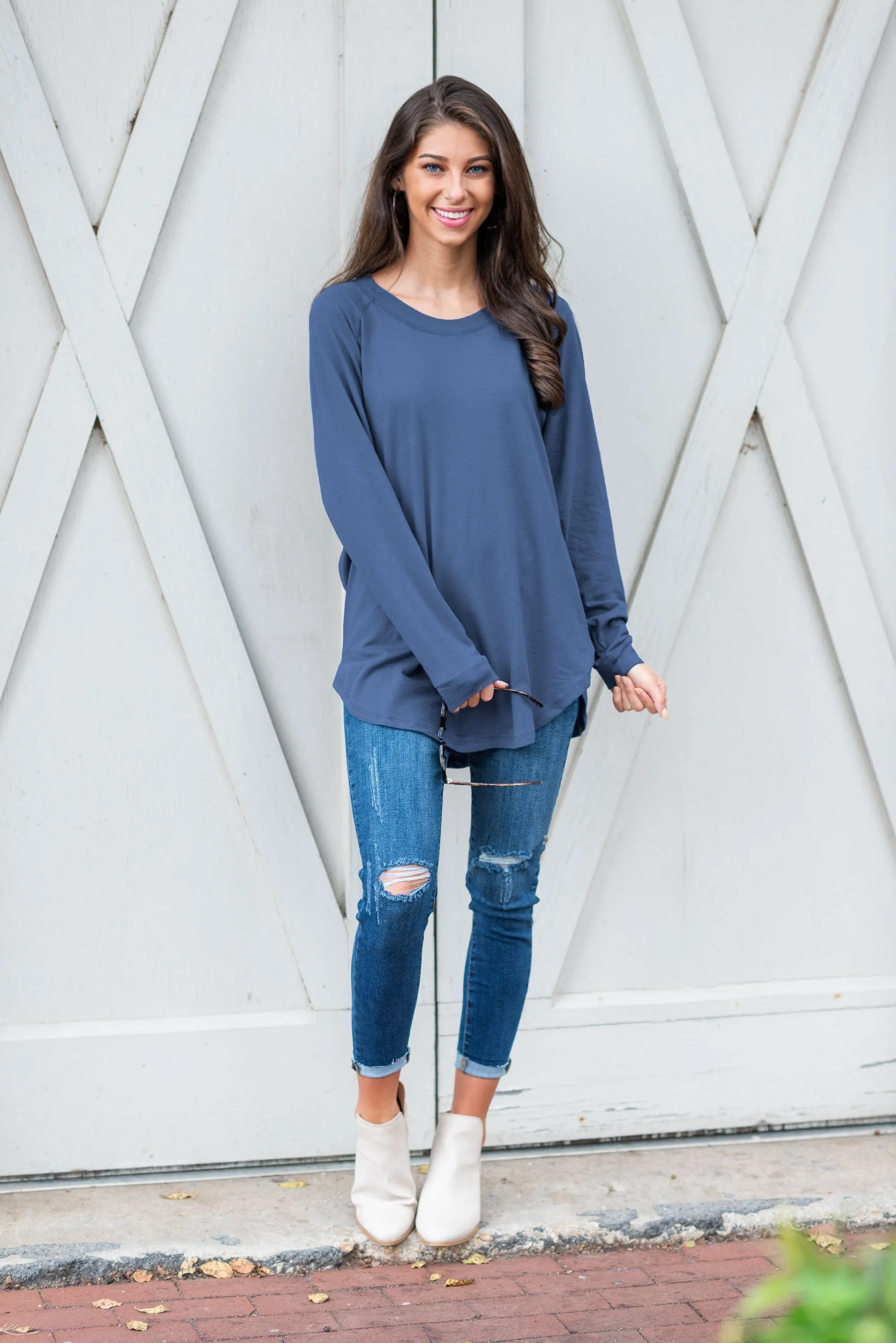 Easy Like Sunday Denim Blue Tunic