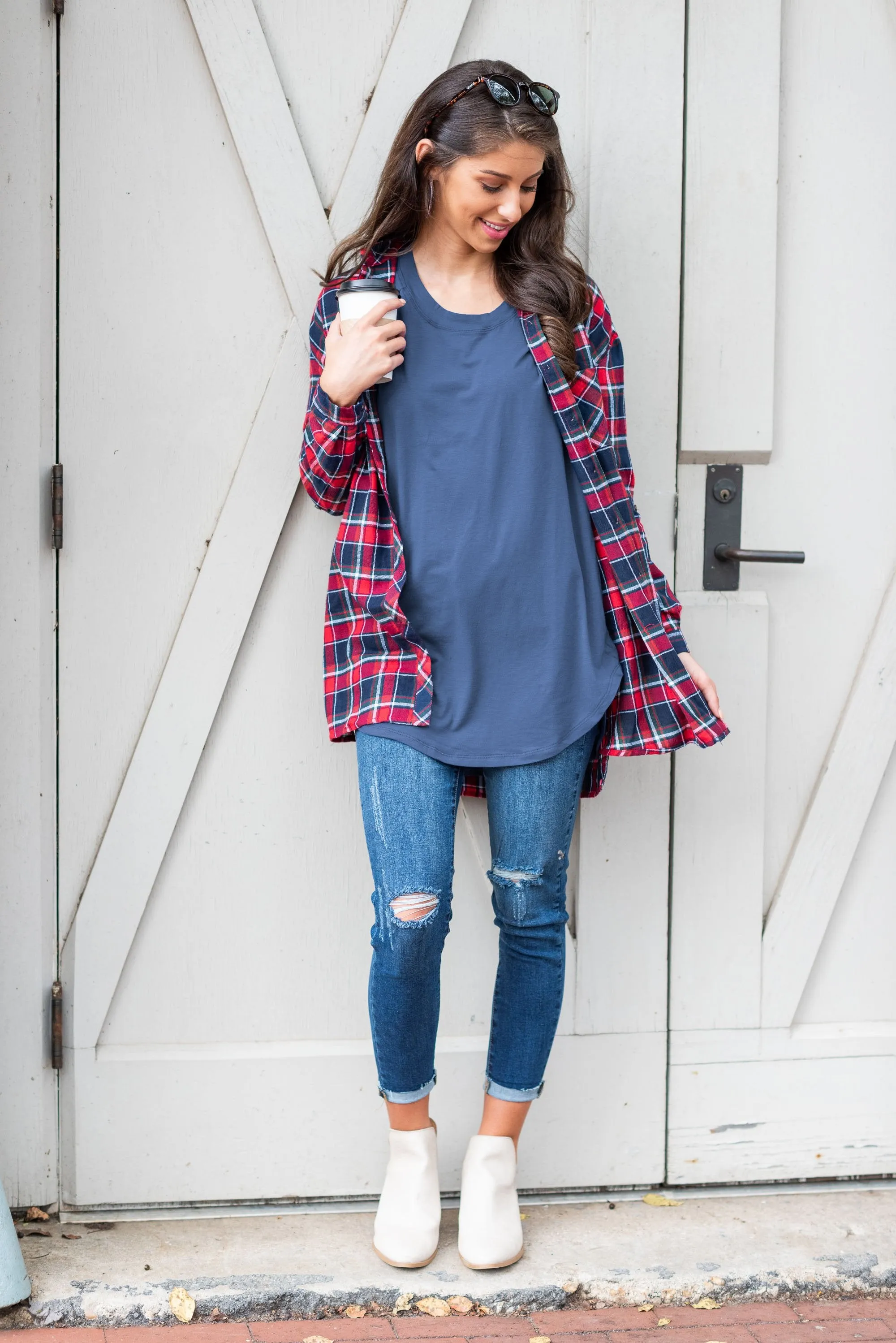Easy Like Sunday Denim Blue Tunic