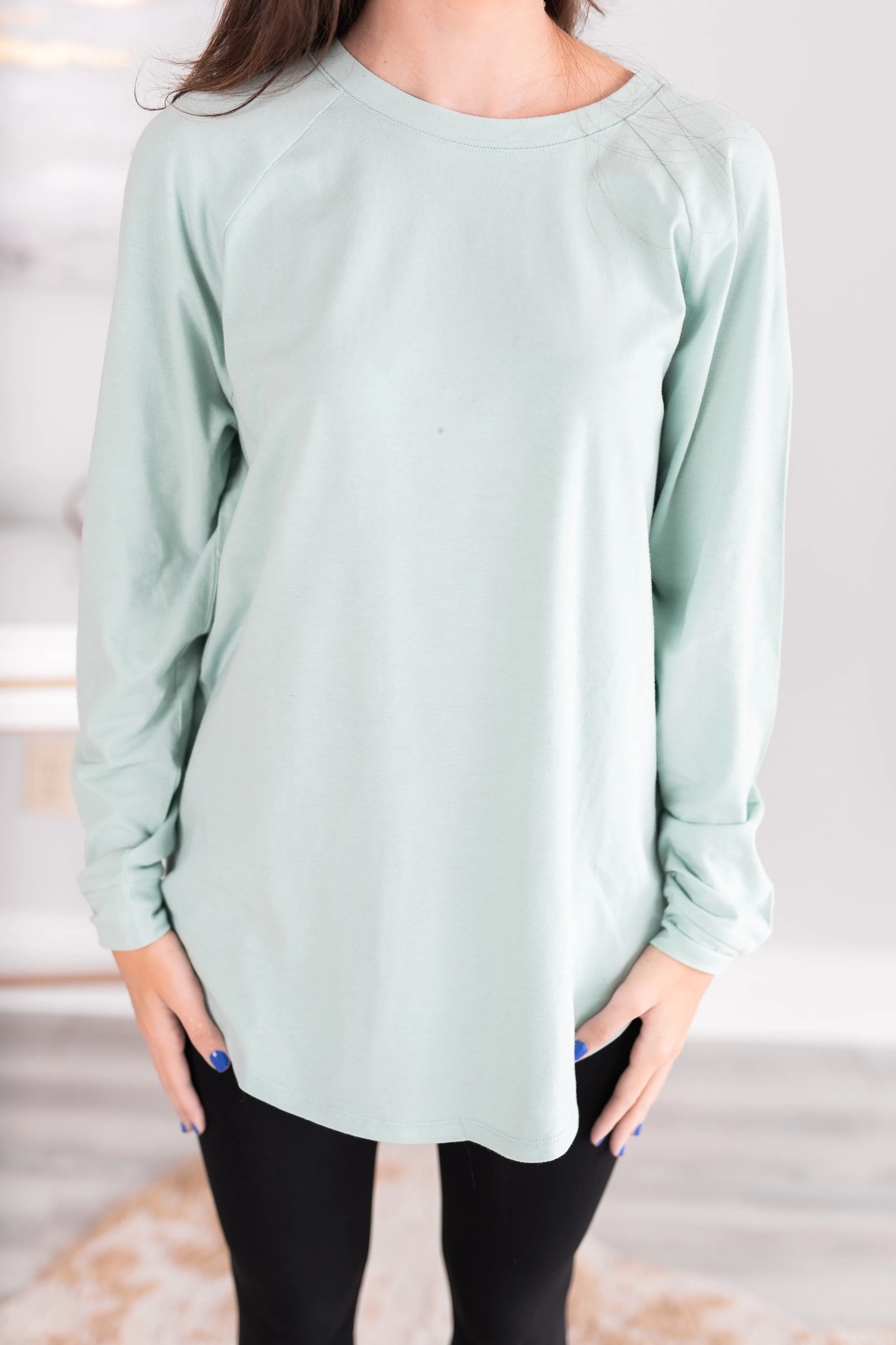 Easy Like Sunday Dusty Mint Green Tunic