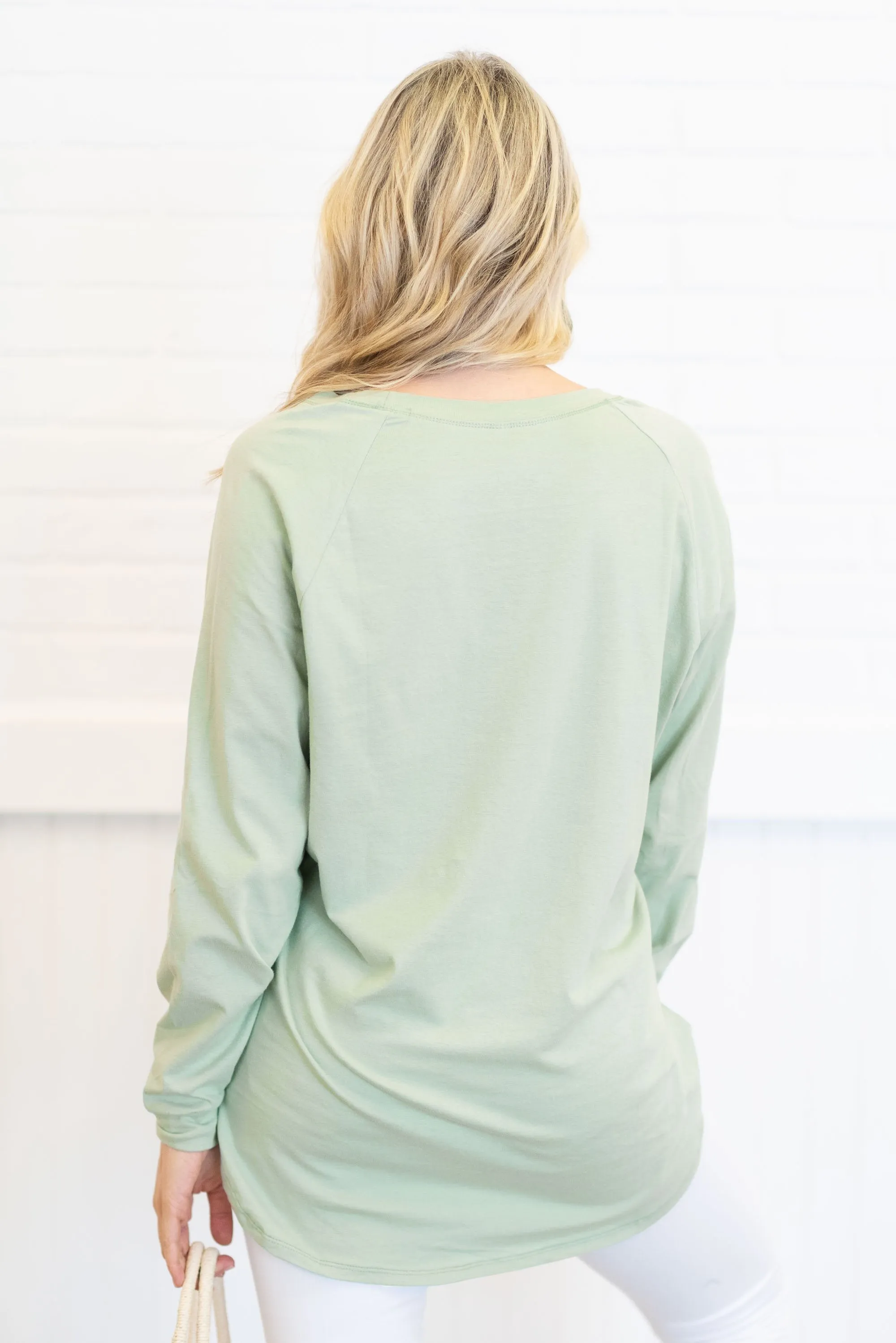 Easy Like Sunday Dusty Mint Green Tunic
