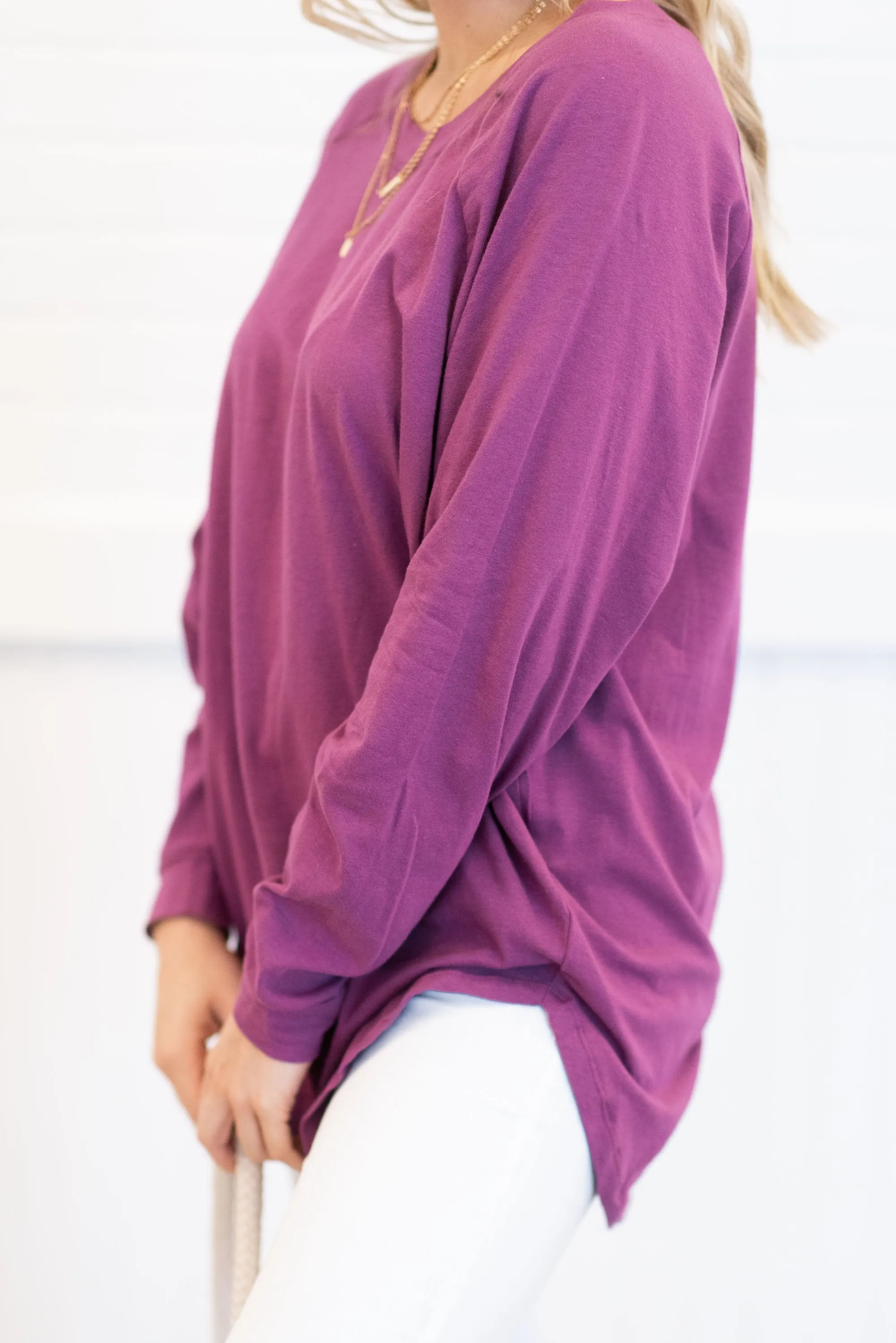 Easy Like Sunday Grape Purple Tunic