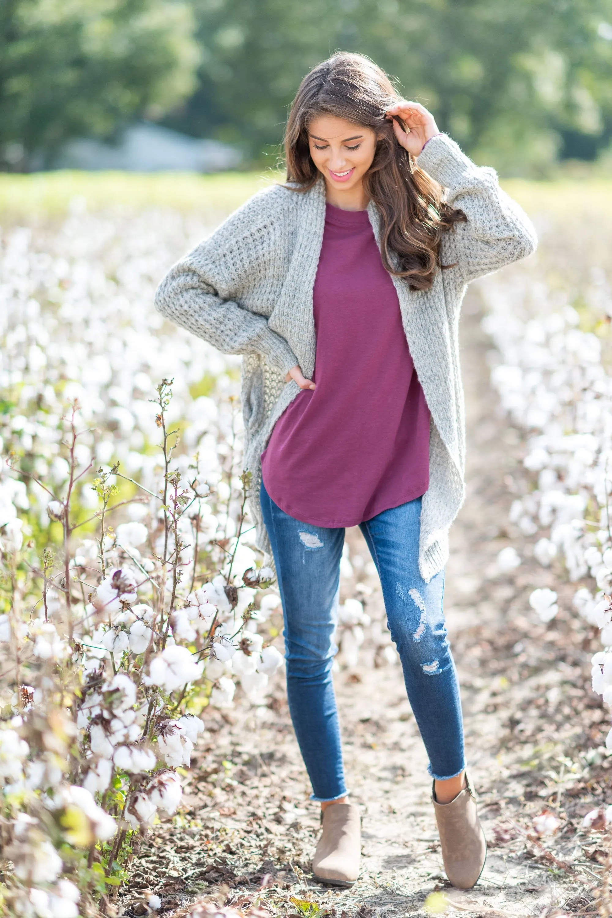 Easy Like Sunday Grape Purple Tunic