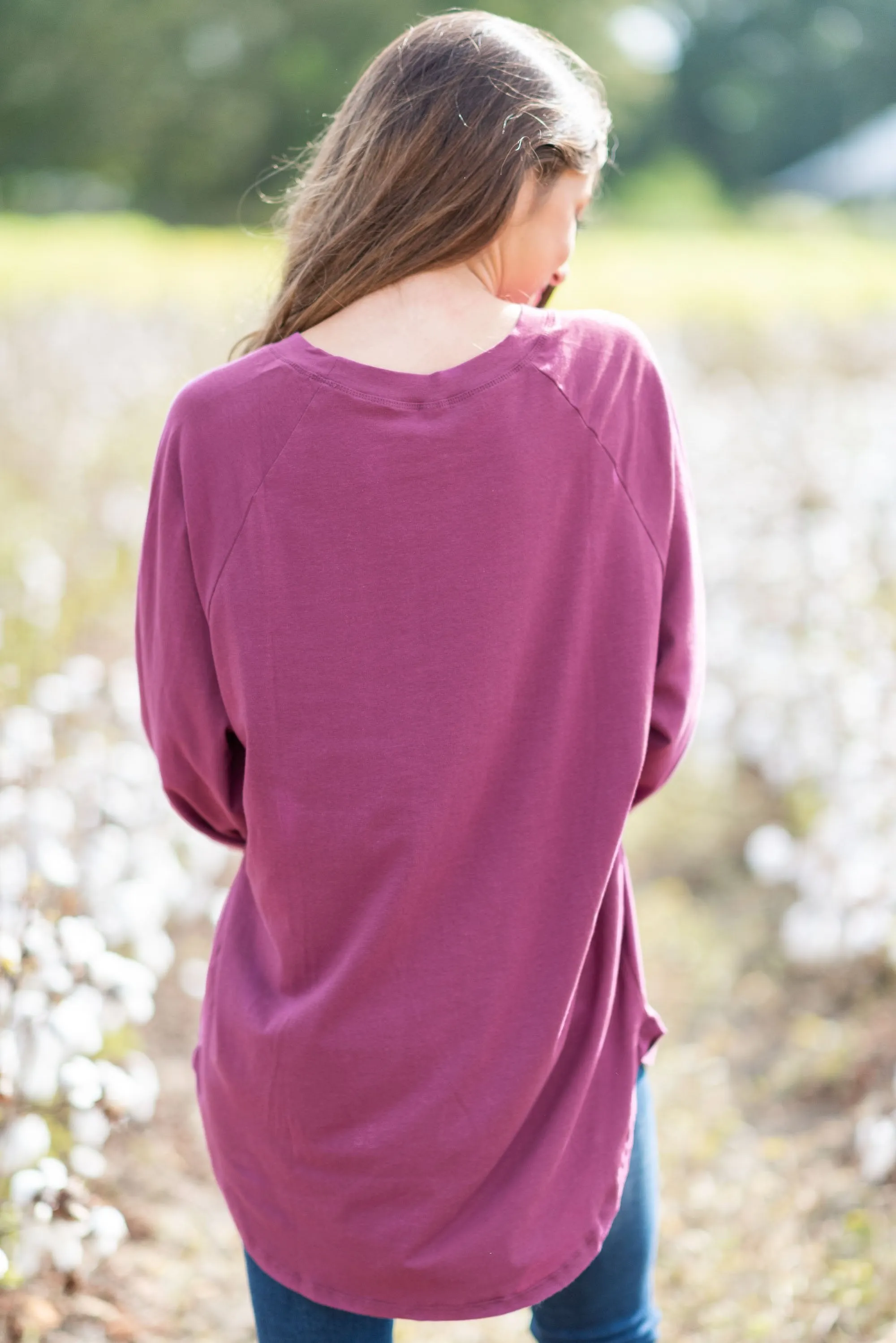 Easy Like Sunday Grape Purple Tunic