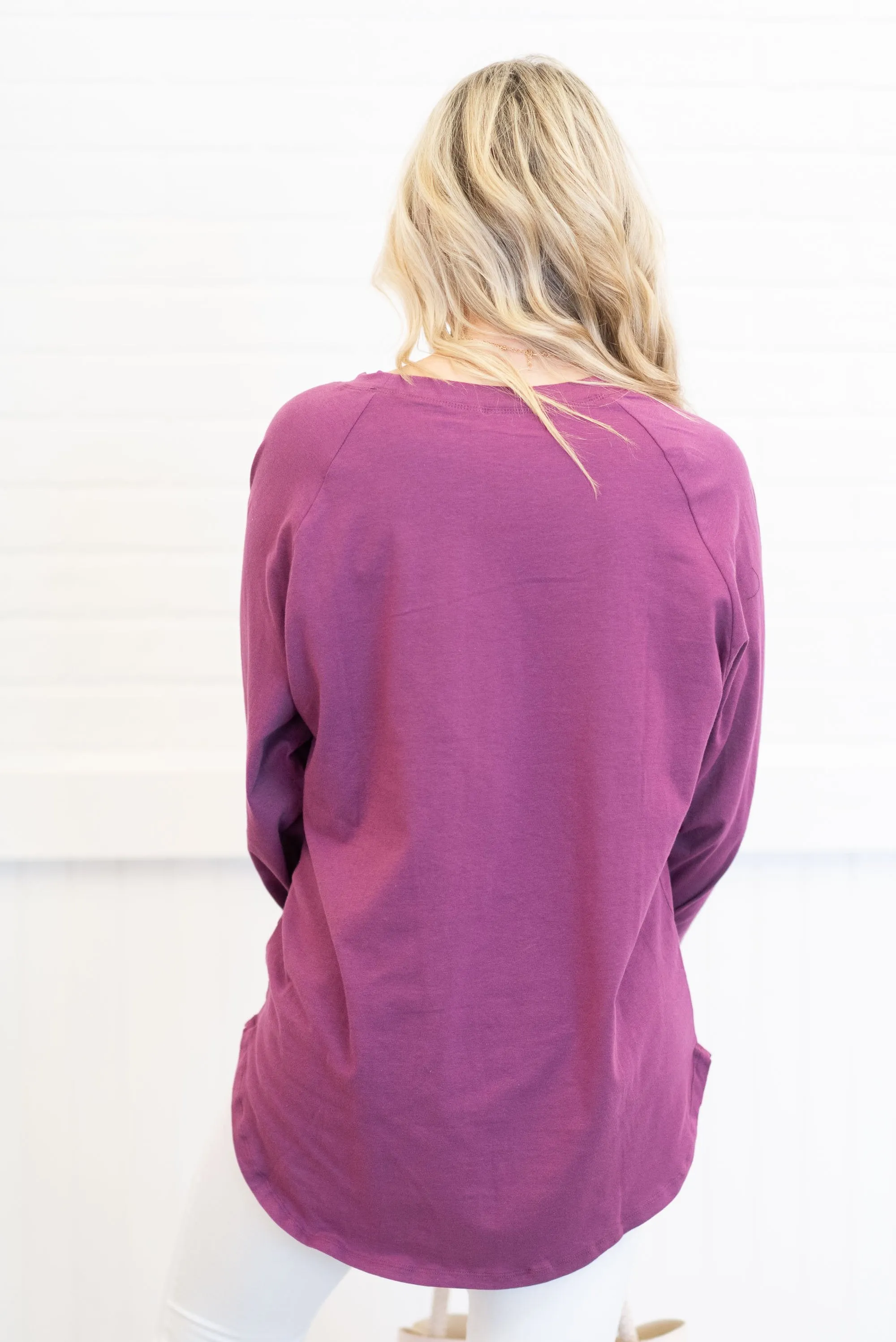 Easy Like Sunday Grape Purple Tunic
