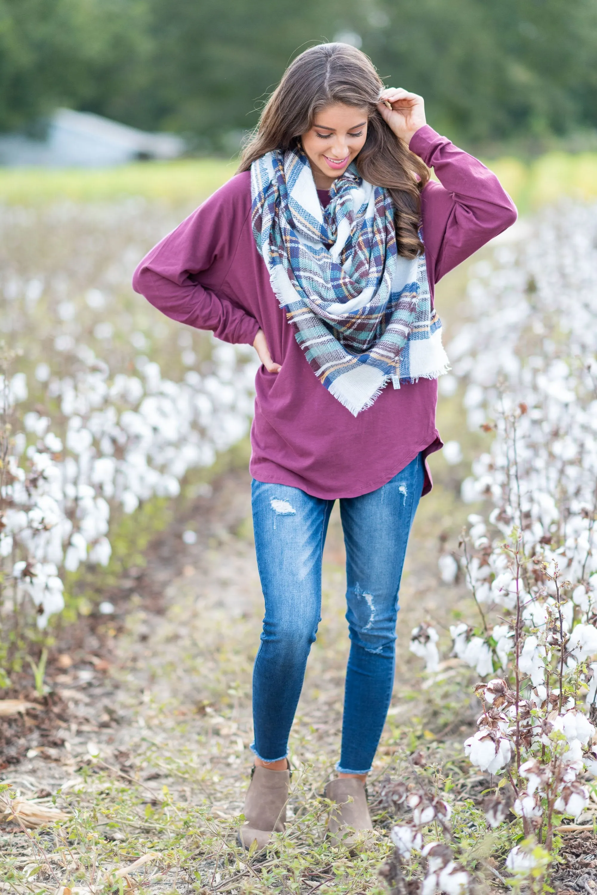 Easy Like Sunday Grape Purple Tunic