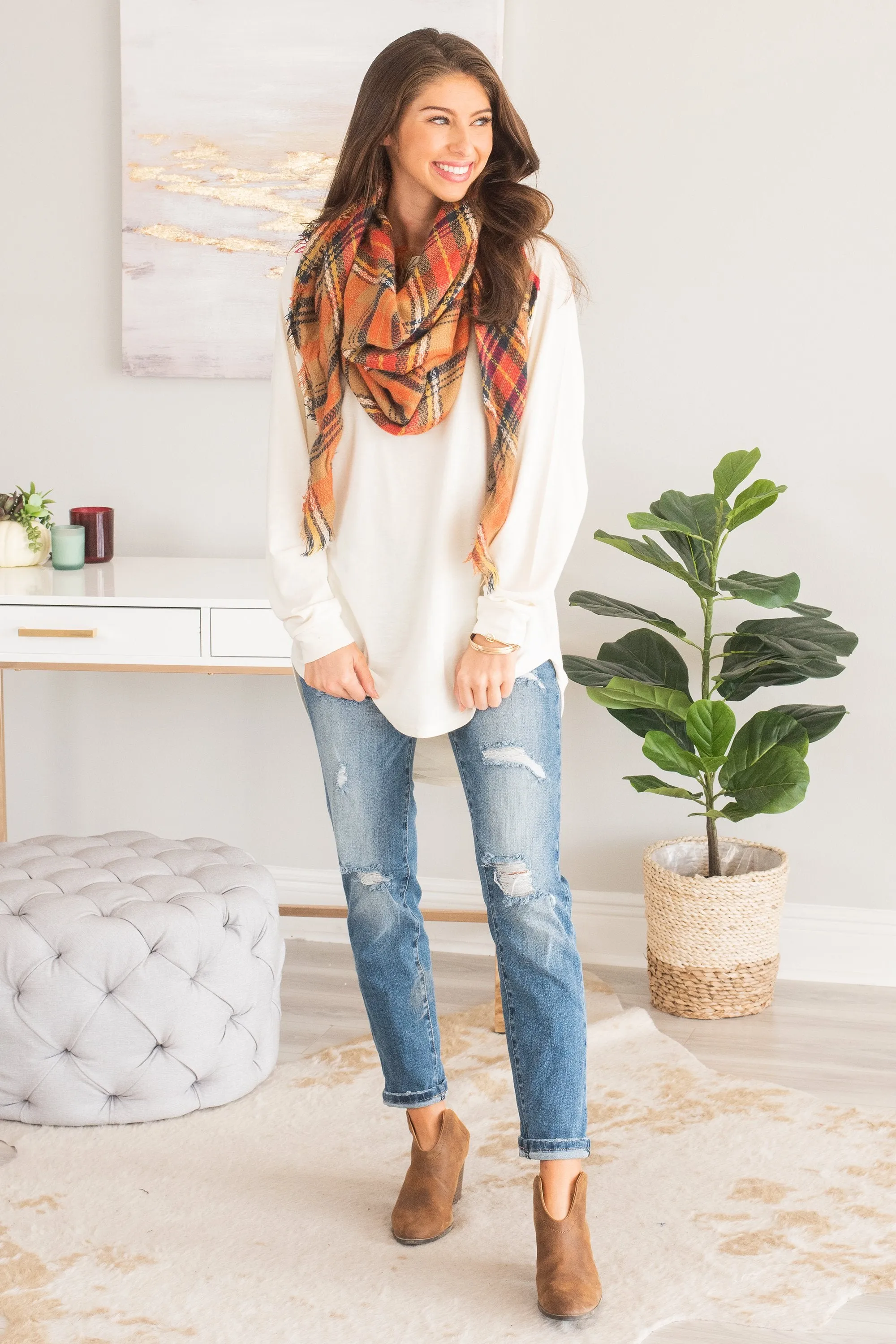 Easy Like Sunday Ivory White Tunic