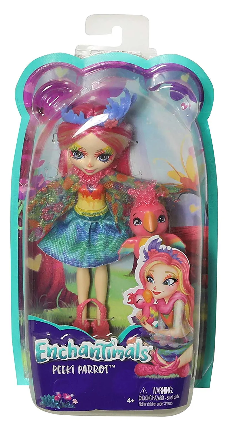 Enchantimals Peeki Parrot Doll & Sheeny