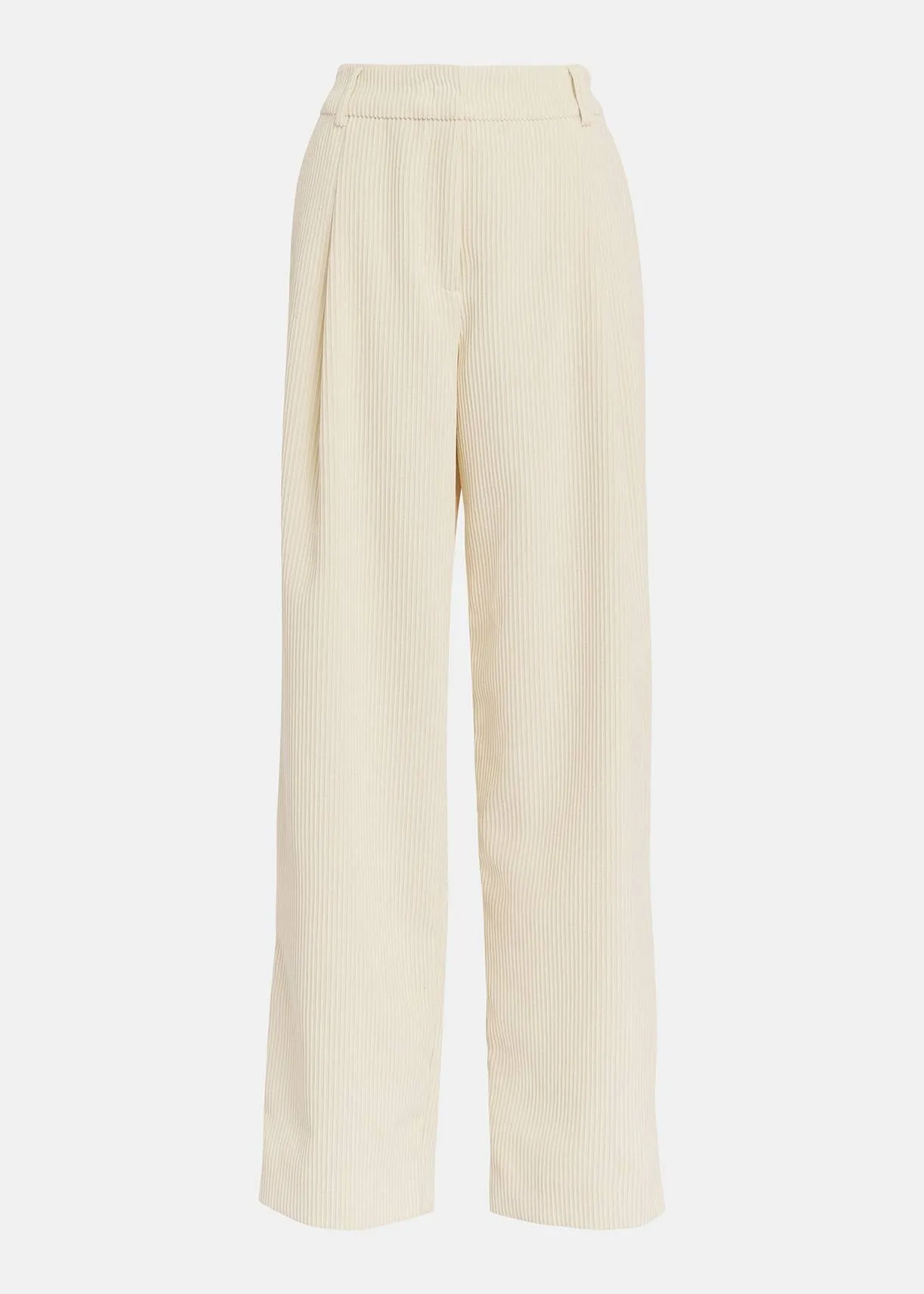 ESSENTIEL Off White Corduroy Trousers