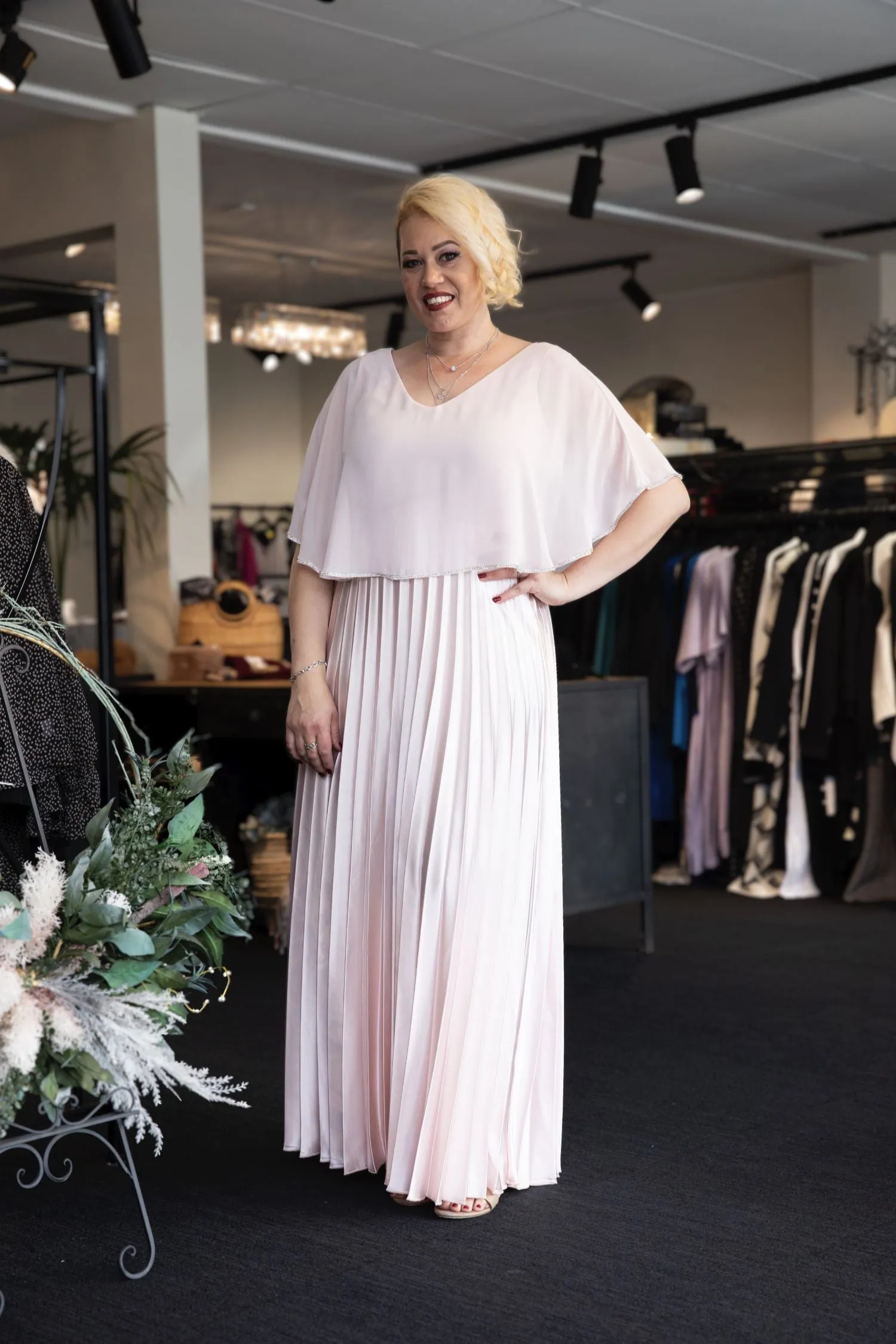 Frank Lyman - 232211 Pleated Gown