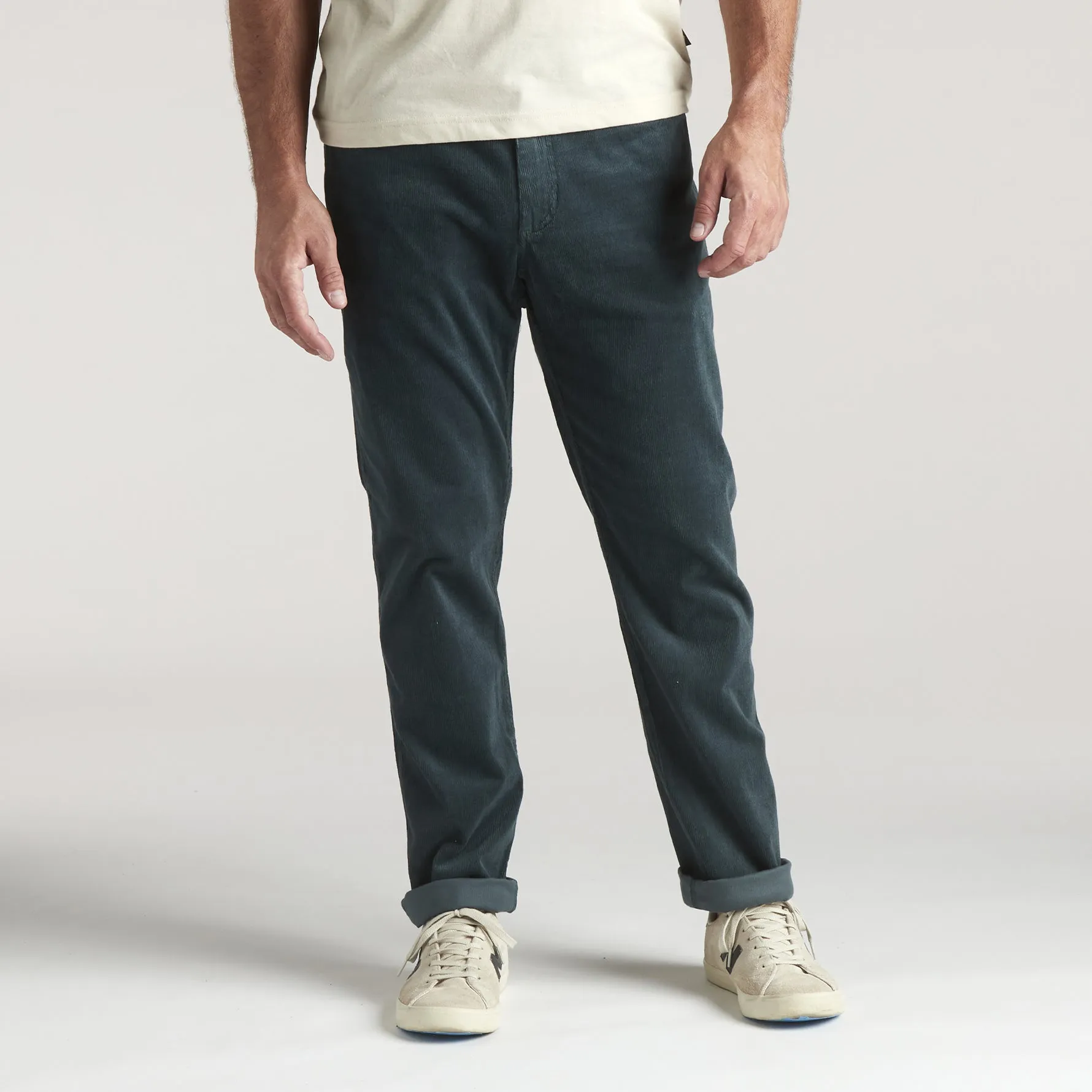 Frontside 5-Pocket Corduroy Pants - Dark Slate Blue