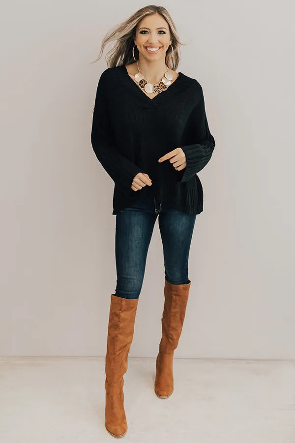 Frost And Frose' Shift Sweater In Black