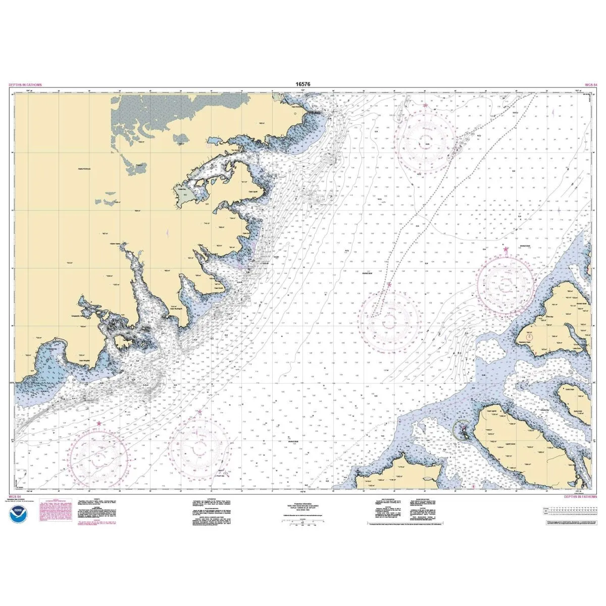 Historical NOAA Chart 16576: Shelikof Strait-Cape Nukshak to Dakavak Bay