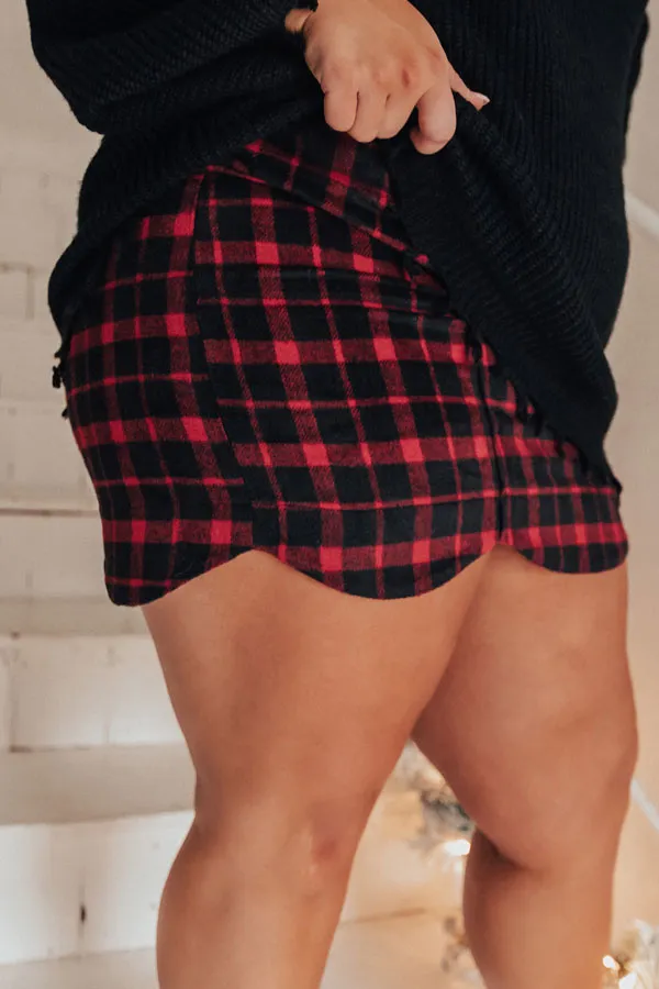 Holiday In The Hills Checkered Skirt Curves