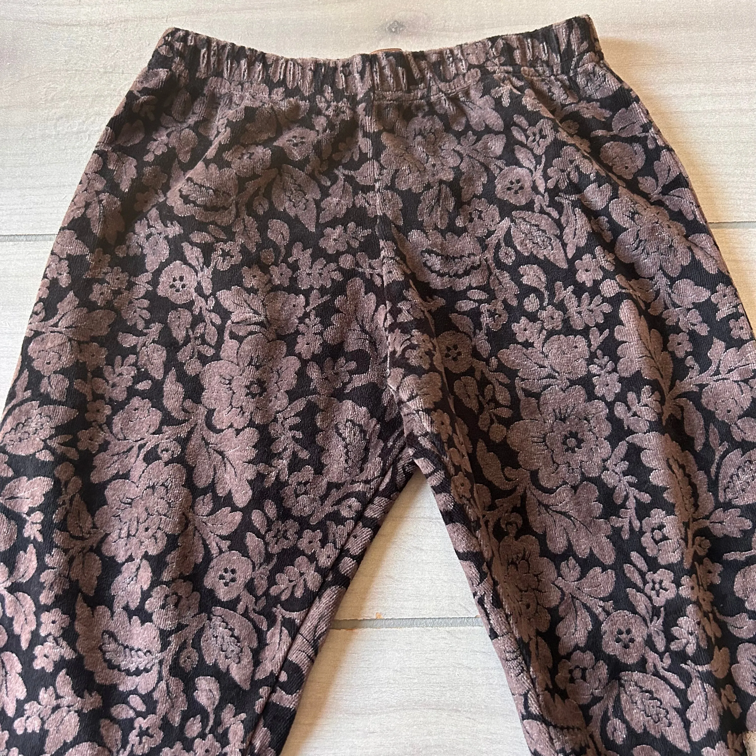 Matilda Jane Velour Floral Ruffle Pants
