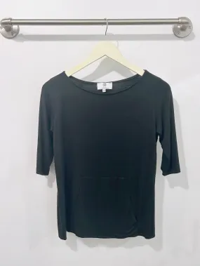 Meg Boatneck Top (Black) - S