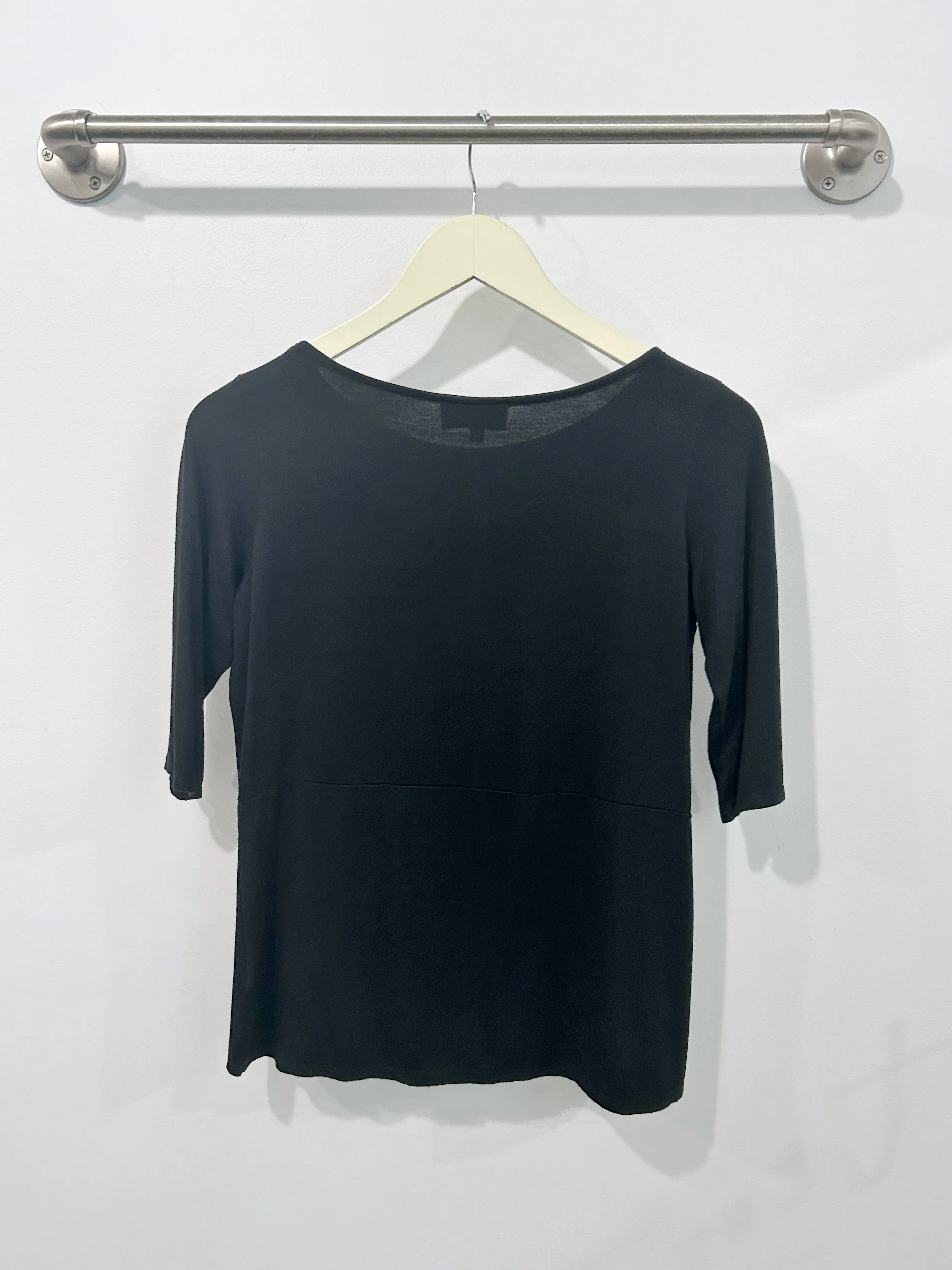 Meg Boatneck Top (Black) - S
