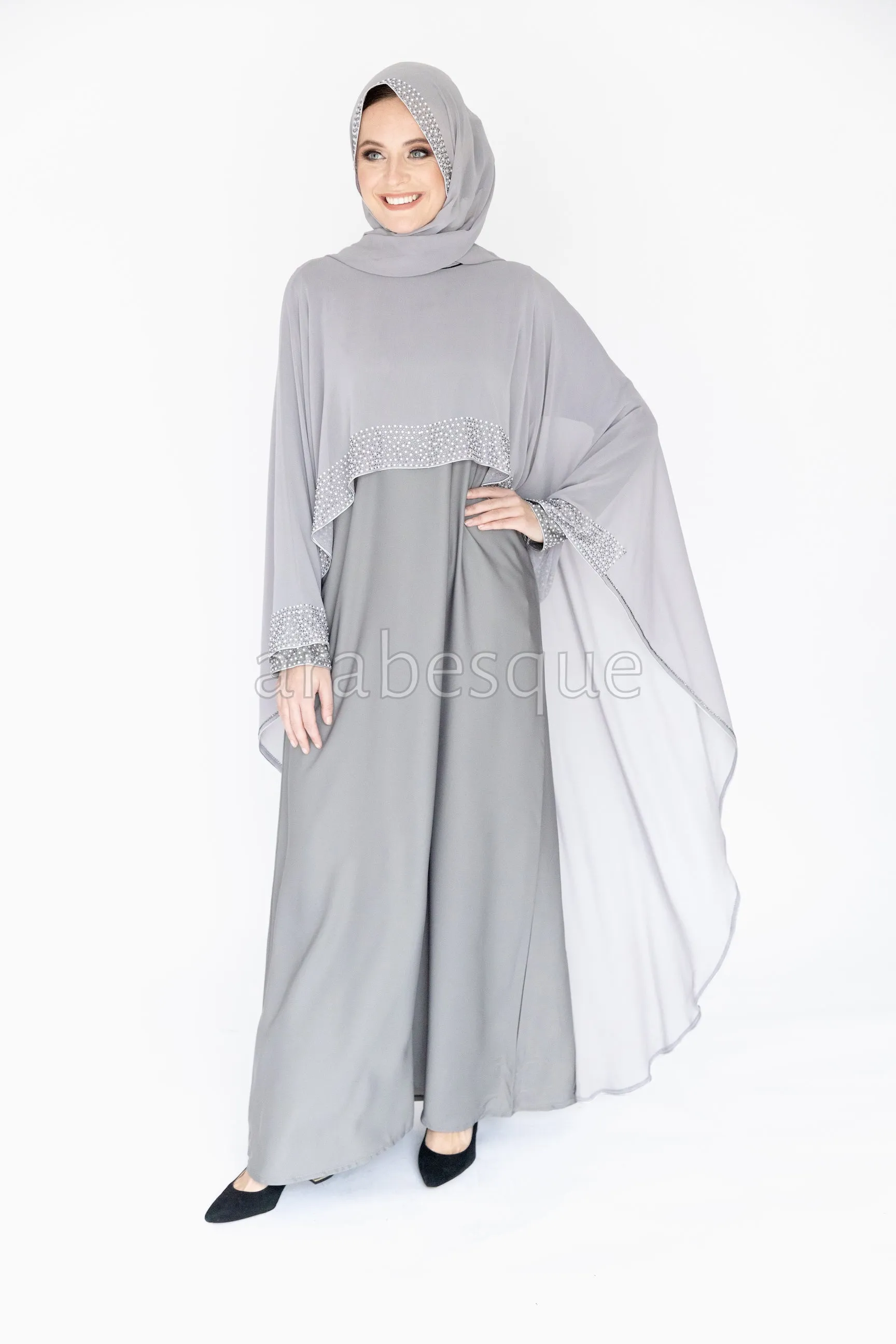 Mena Grey Abaya