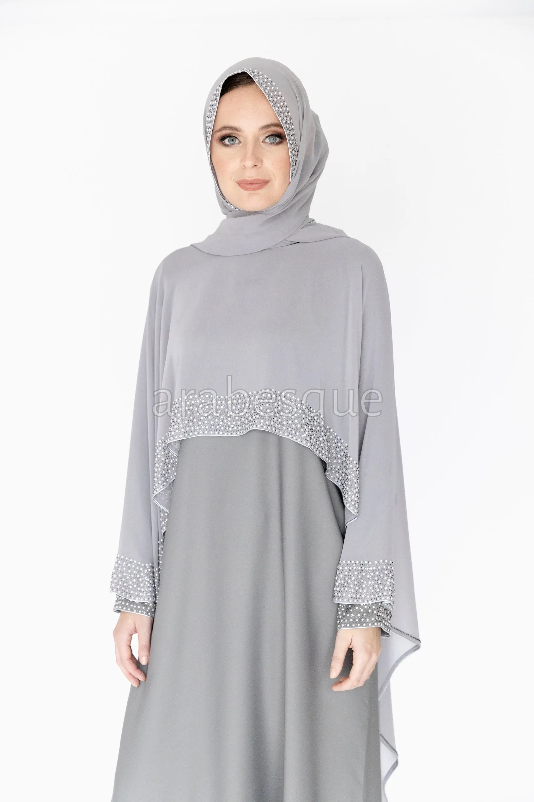 Mena Grey Abaya