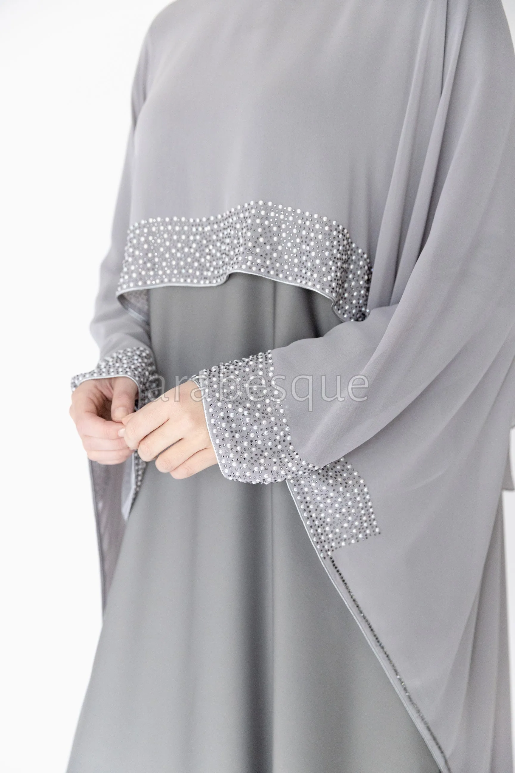 Mena Grey Abaya